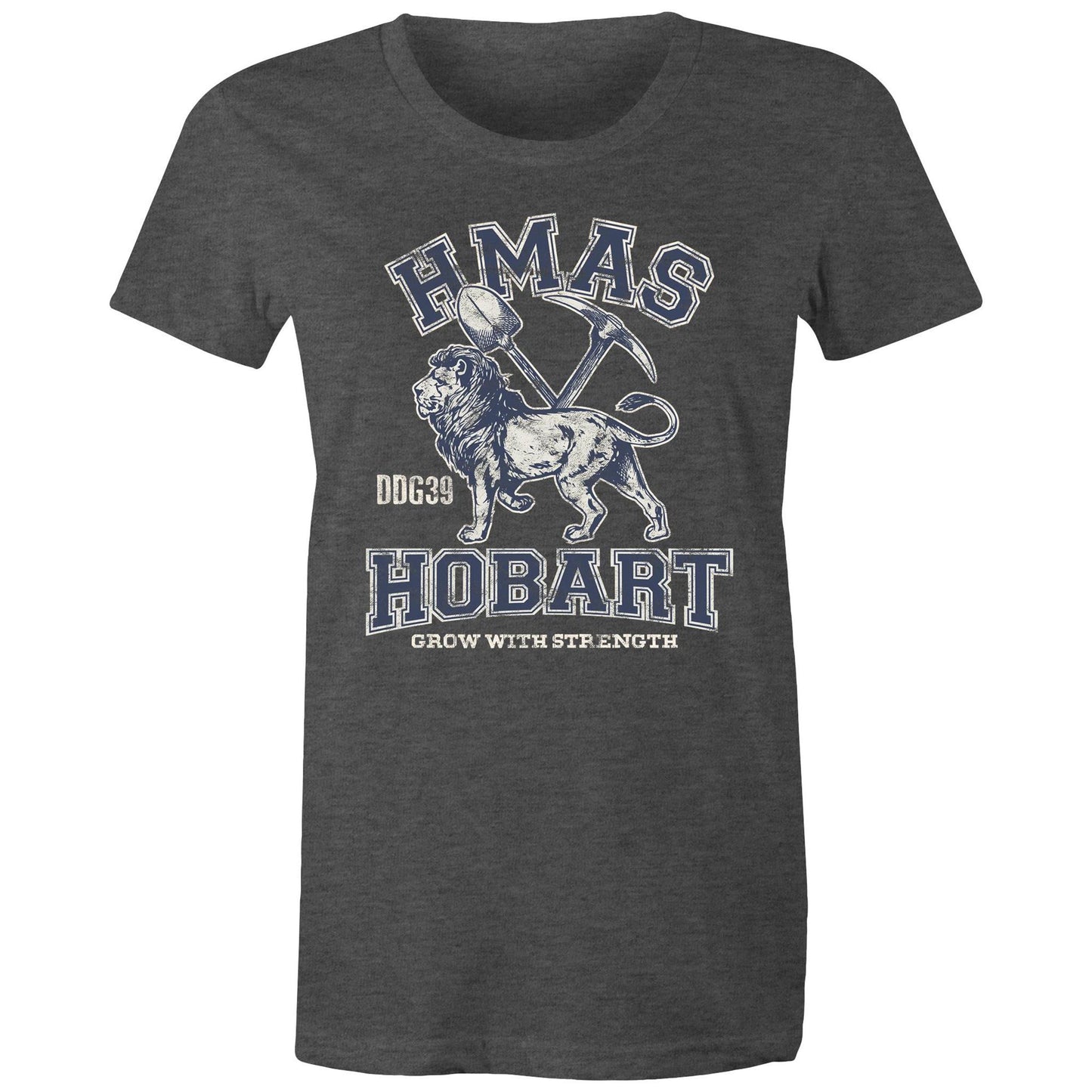 HMAS Hobart (III) DDG39 Women's T-shirt (style Alpha, blue)