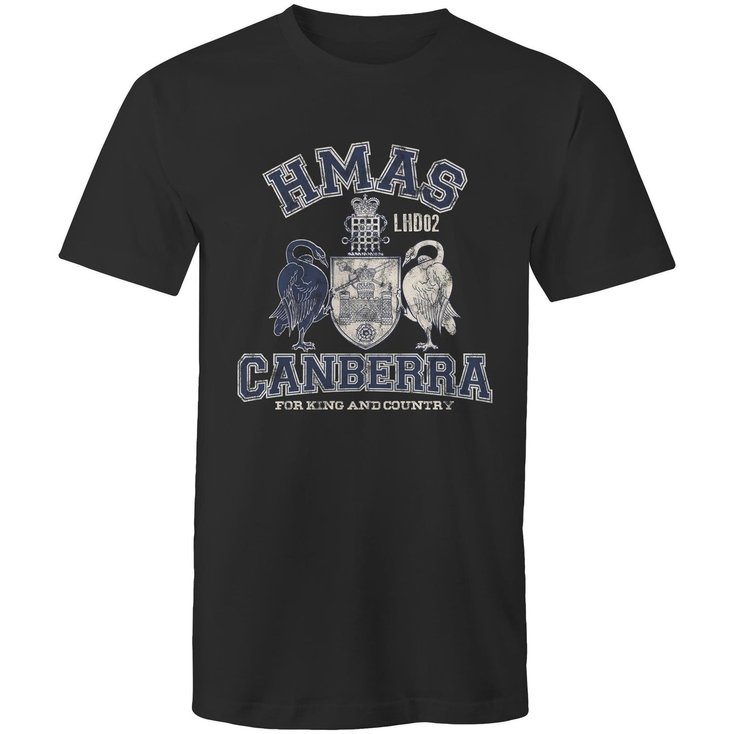 HMAS Canberra (III) L02 Men's T-shirt (style Alpha, blue)