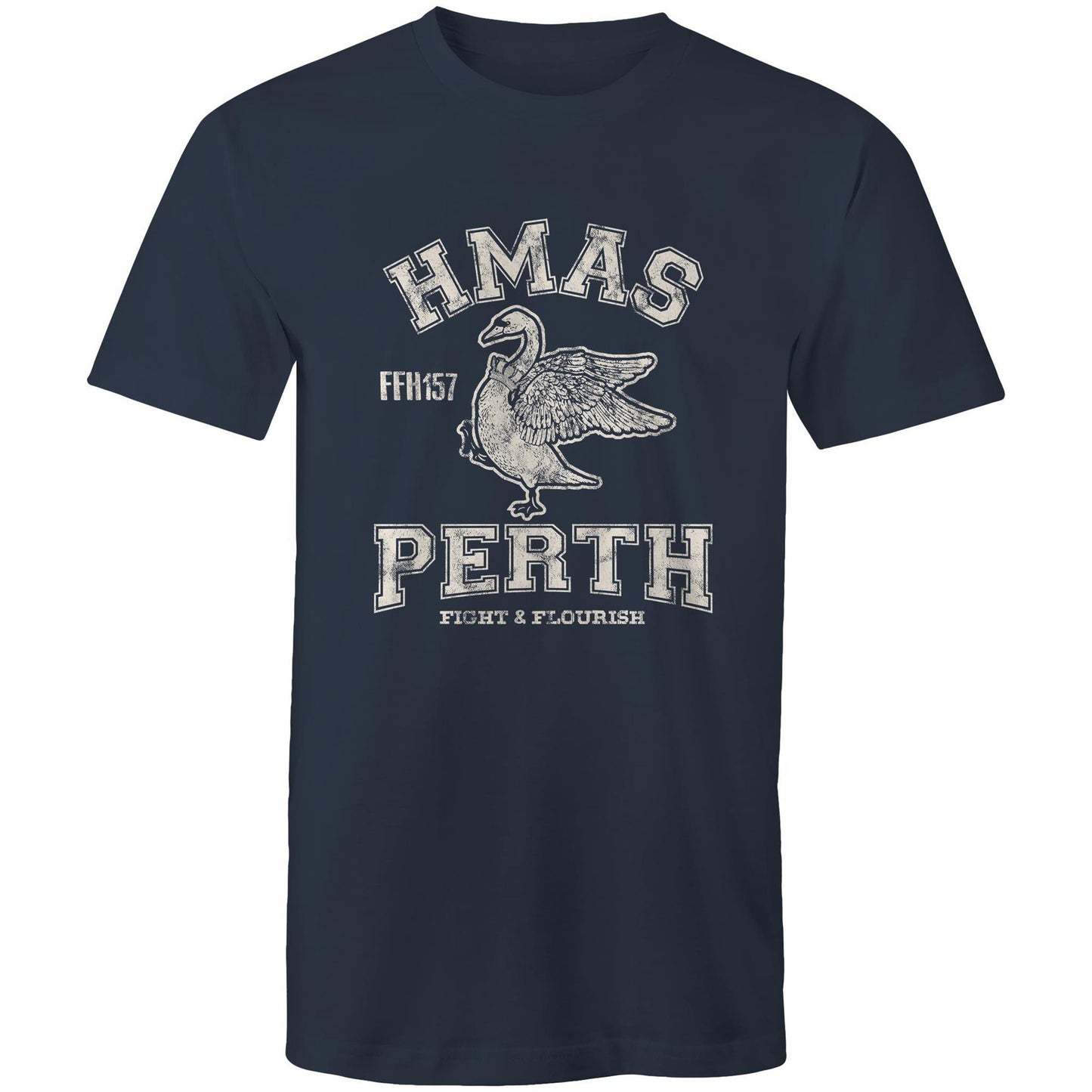 HMAS Perth (III) FFH157 Men's T-shirt (style Alpha, white)