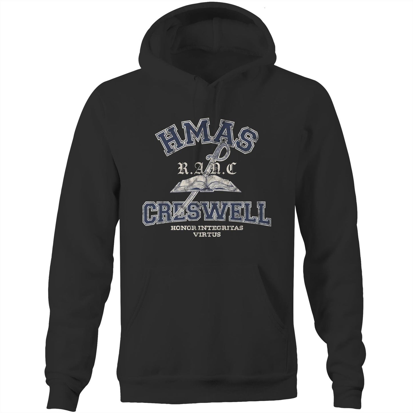HMAS Creswell Men's Hoodie (style Alpha)