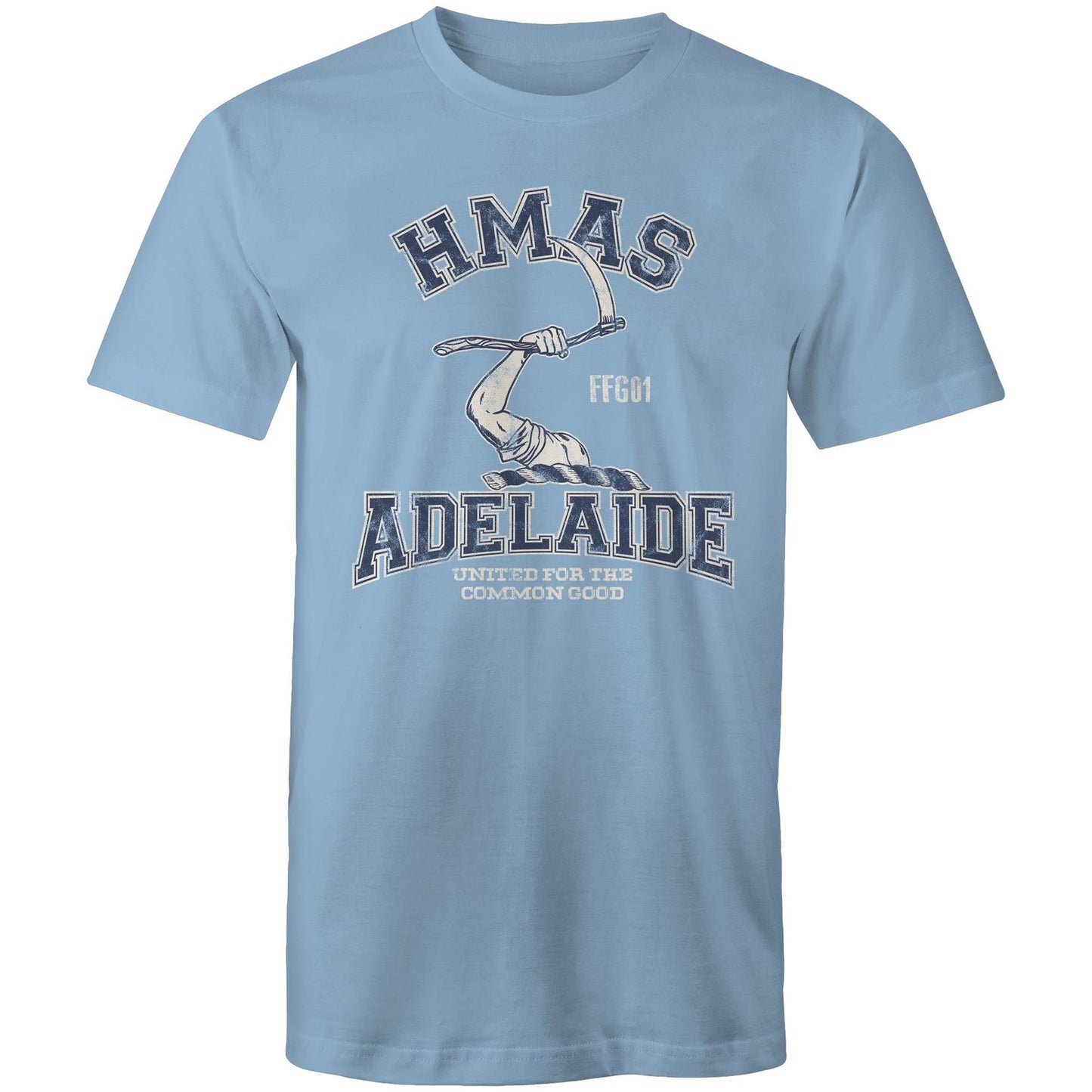HMAS Adelaide (II) FFG01 Men's T-shirt blue (Style Alpha)