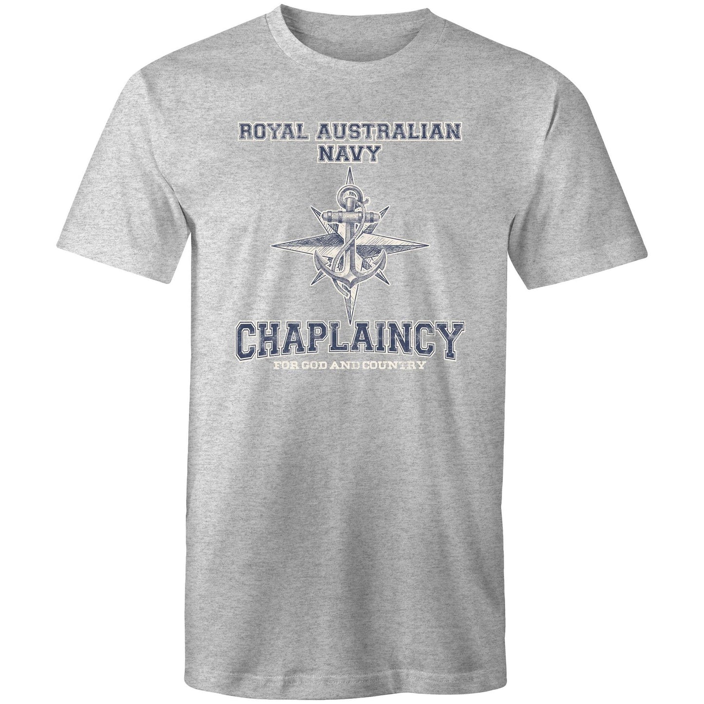 RAN Chaplaincy Branch Men's T-shirt (style Alpha, blue)
