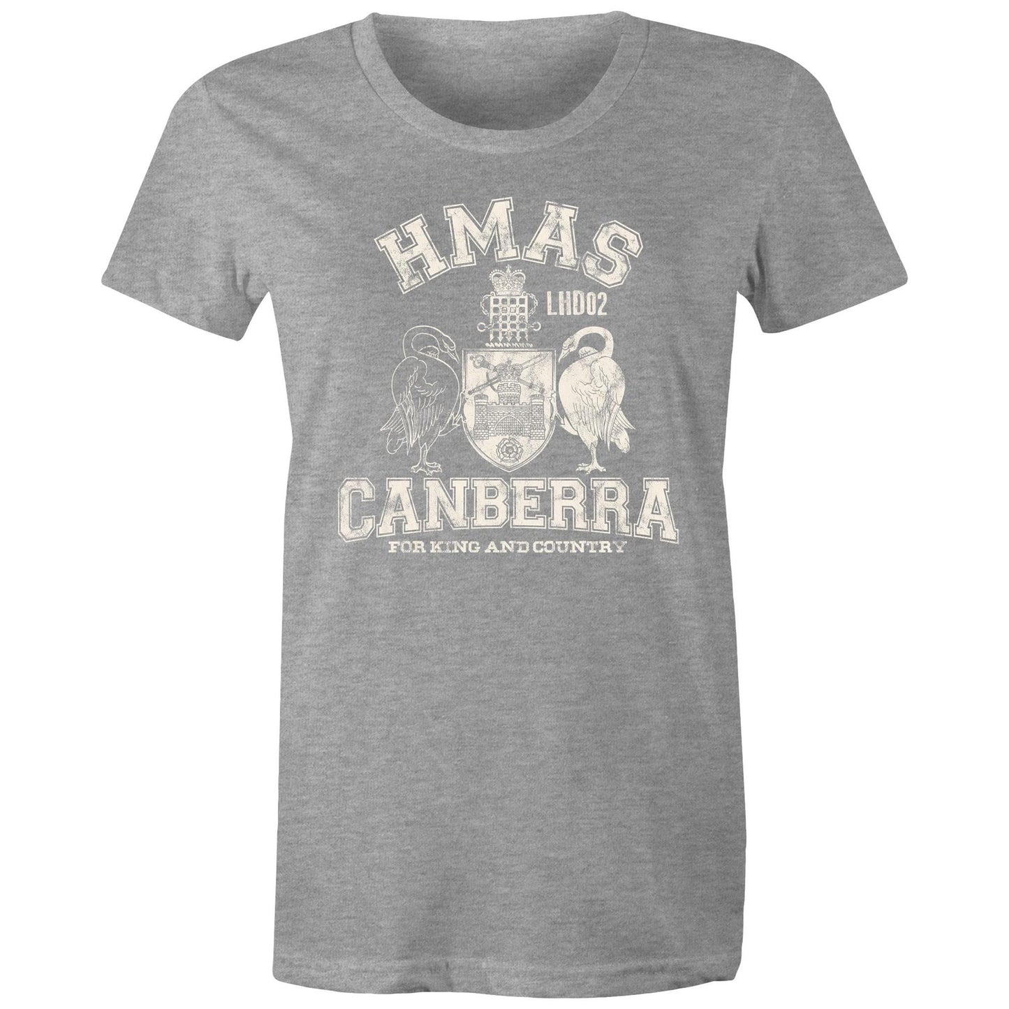 HMAS Canberra (III) L02 Women's T-shirt (style Alpha, white)
