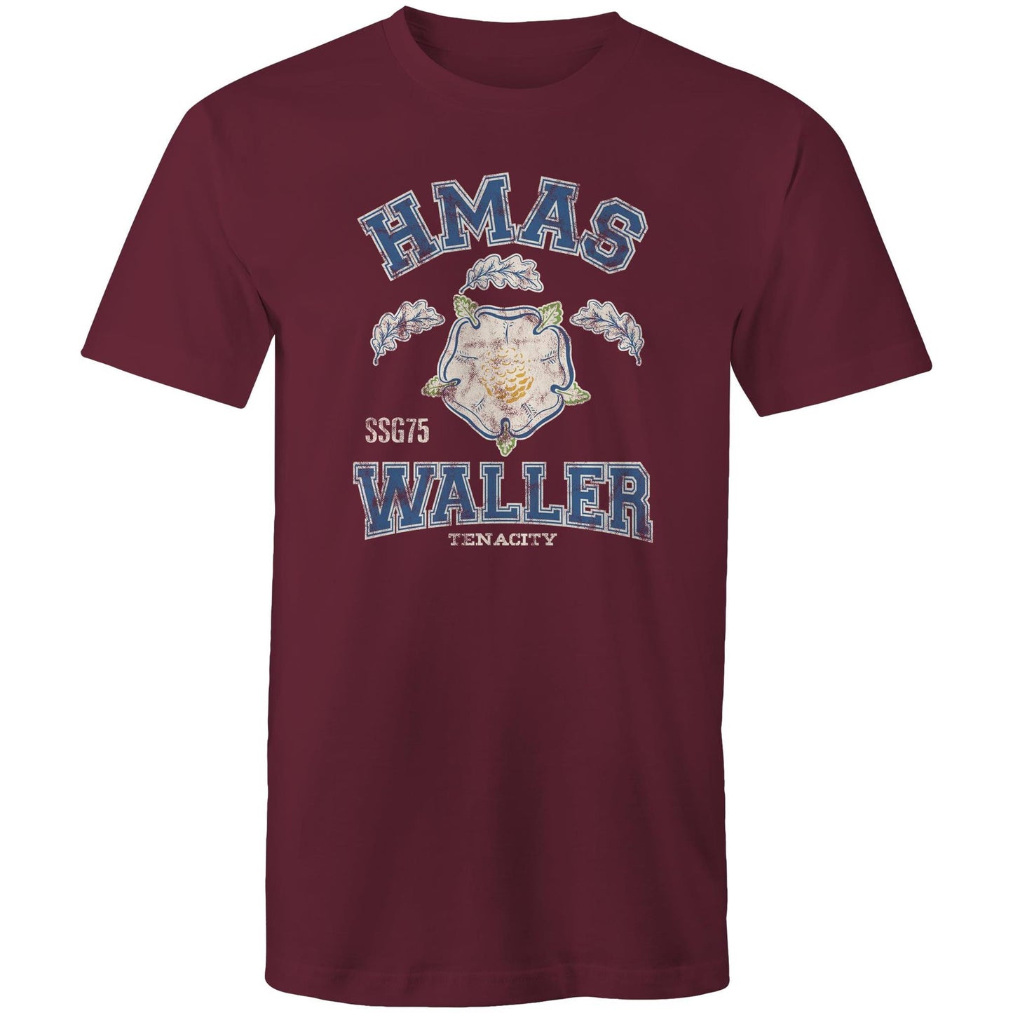 HMAS Waller SSG75 Men's T-shirt (style Alpha, colour)