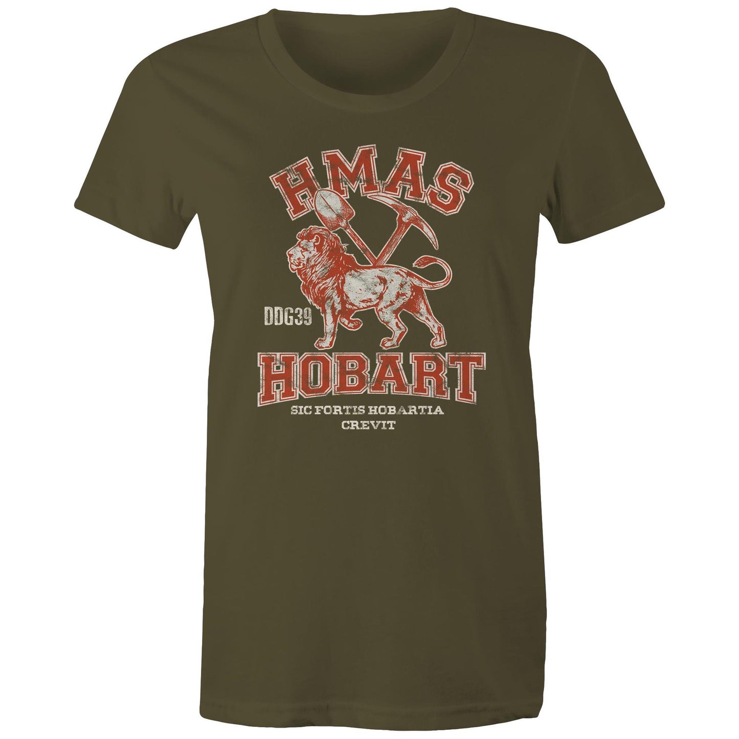 HMAS Hobart (II) DDG39 Women's T-shirt (style Alpha, colour)