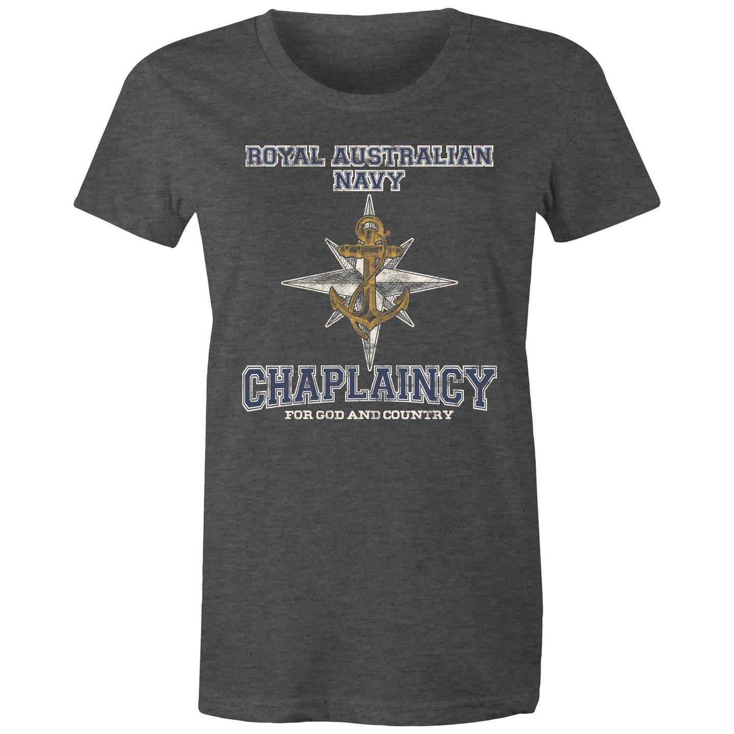 RAN Chaplaincy Branch Women's T-shirt (style Alpha, colour)