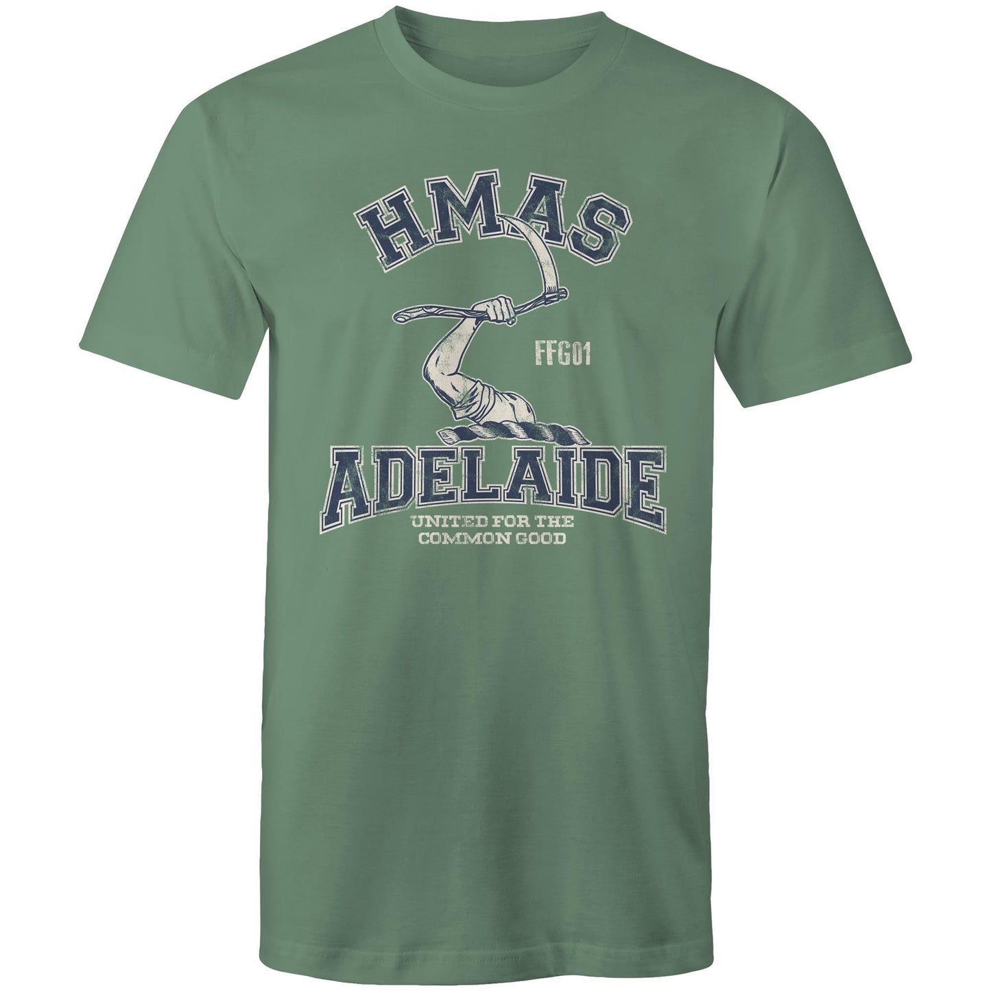 HMAS Adelaide (II) FFG01 Men's T-shirt (style Alpha, blue)