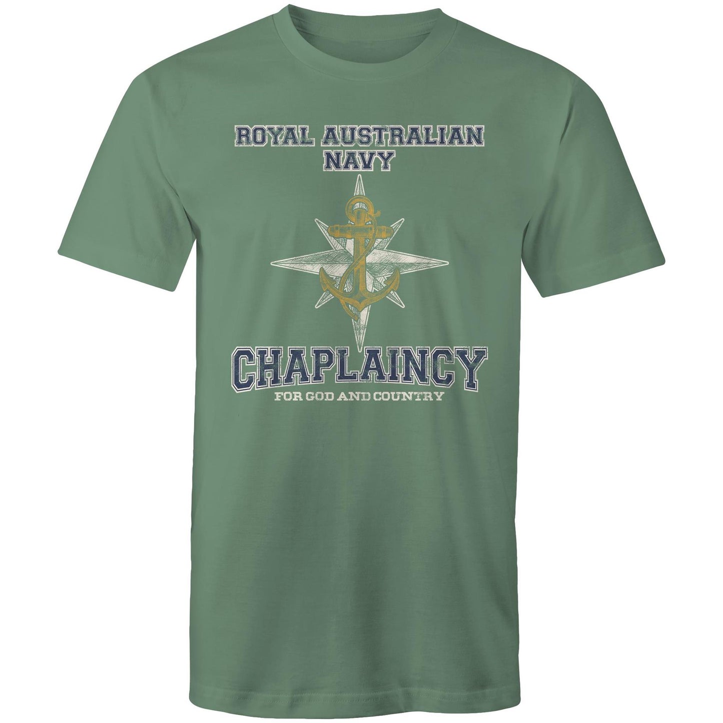 RAN Chaplaincy Branch Men's T-shirt (style Alpha, colour)