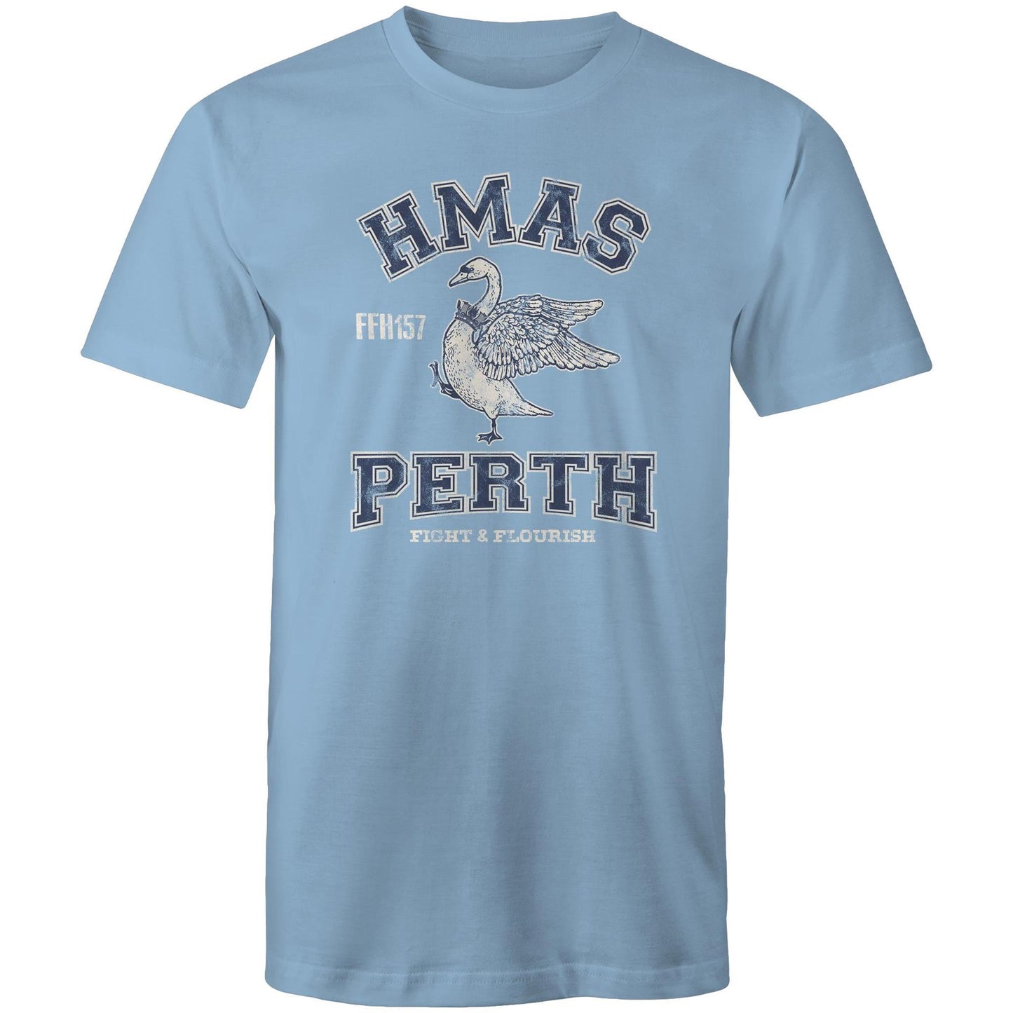 HMAS Perth (III) FFH157 Men's T-shirt (style Alpha, blue)