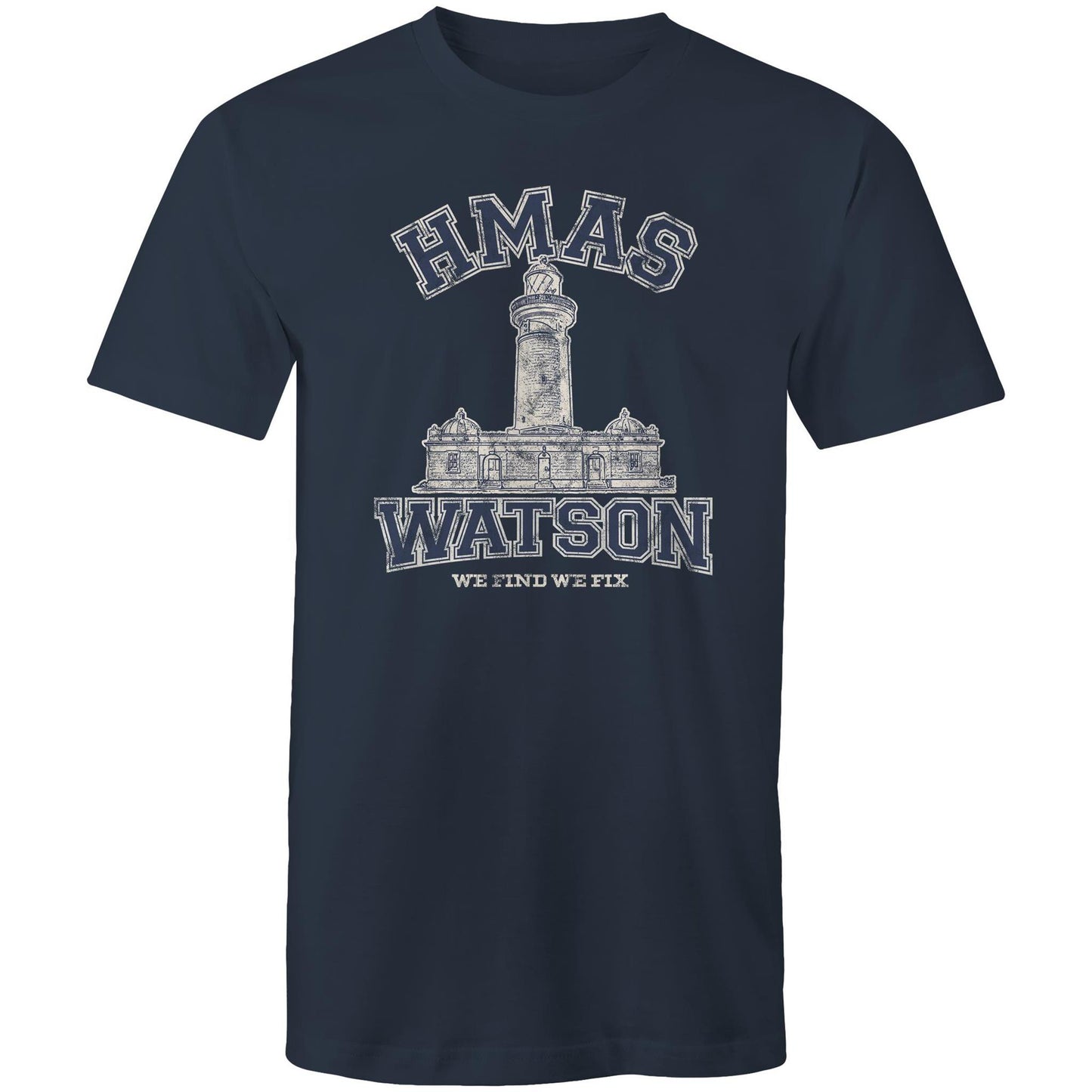 HMAS Watson Men's T-shirt (style Alpha, blue)