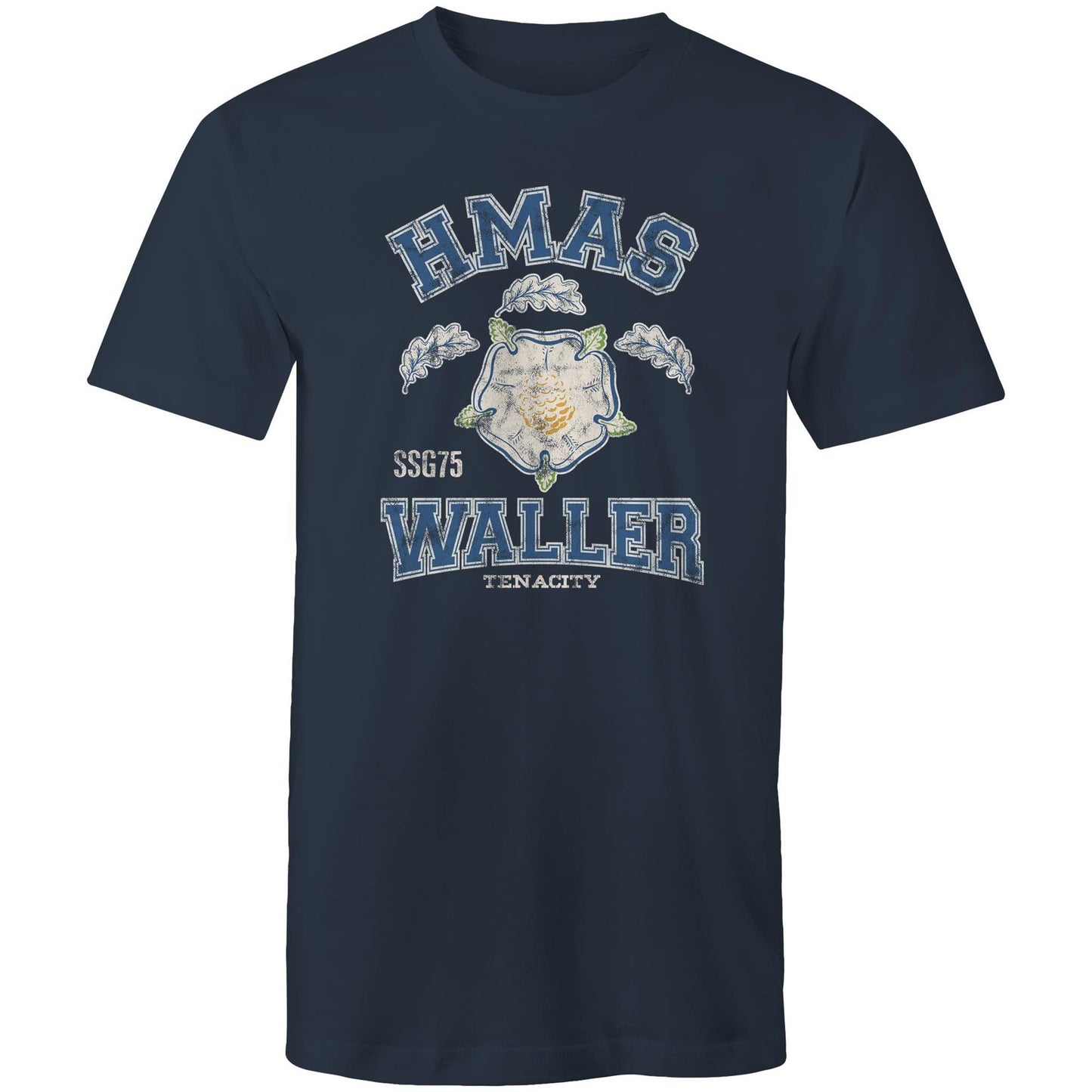 HMAS Waller SSG75 Men's T-shirt (style Alpha, colour)