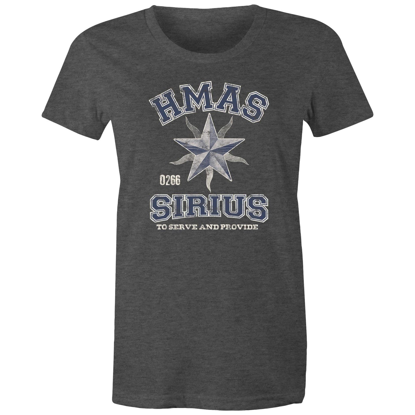 HMAS Sirius O266 Women's T-shirt (style Alpha, blue)