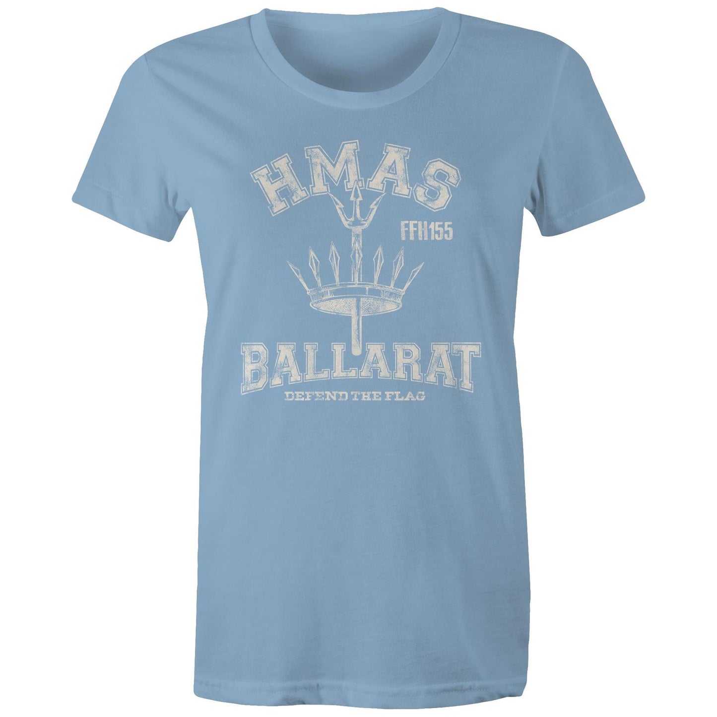HMAS Ballarat (II) FFH156 Women's T-shirt (style Alpha, white)
