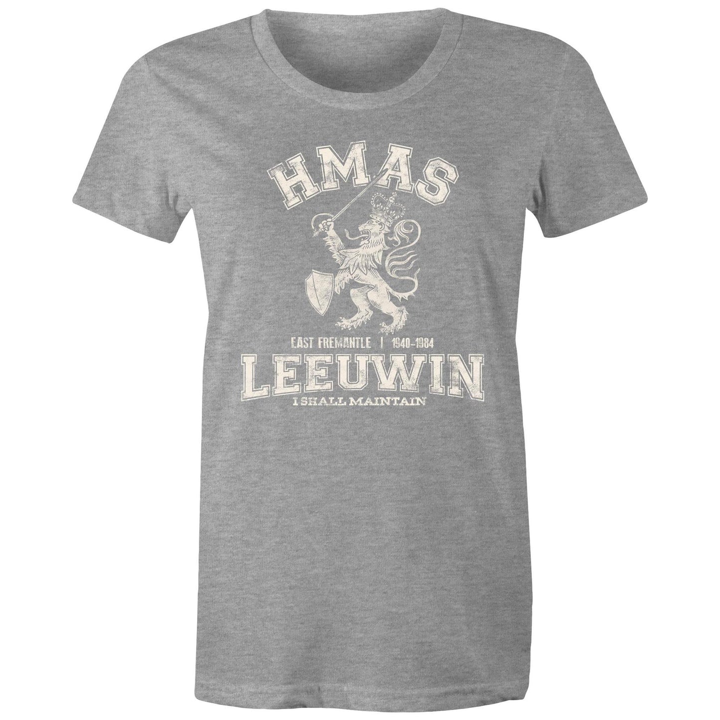 HMAS Leeuwin Women's T-shirt (style Alpha, white)