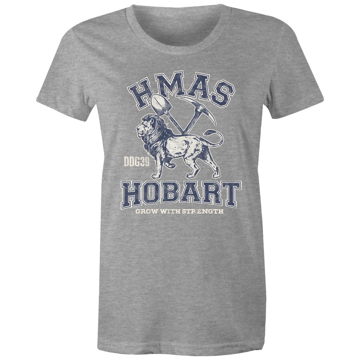 HMAS Hobart (III) DDG39 Women's T-shirt (style Alpha, blue)