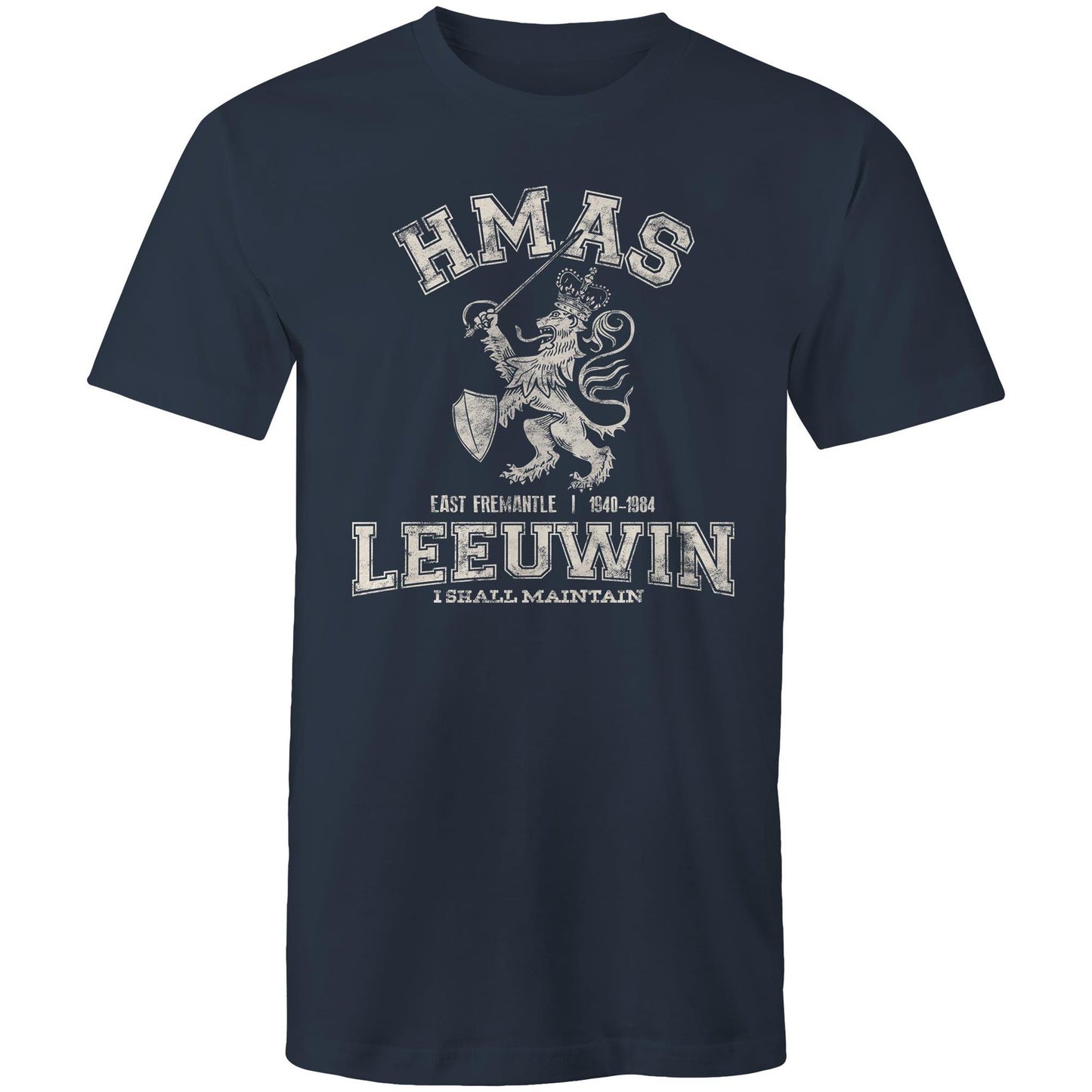 HMAS Leeuwin Men's T-shirt (style Alpha, white)
