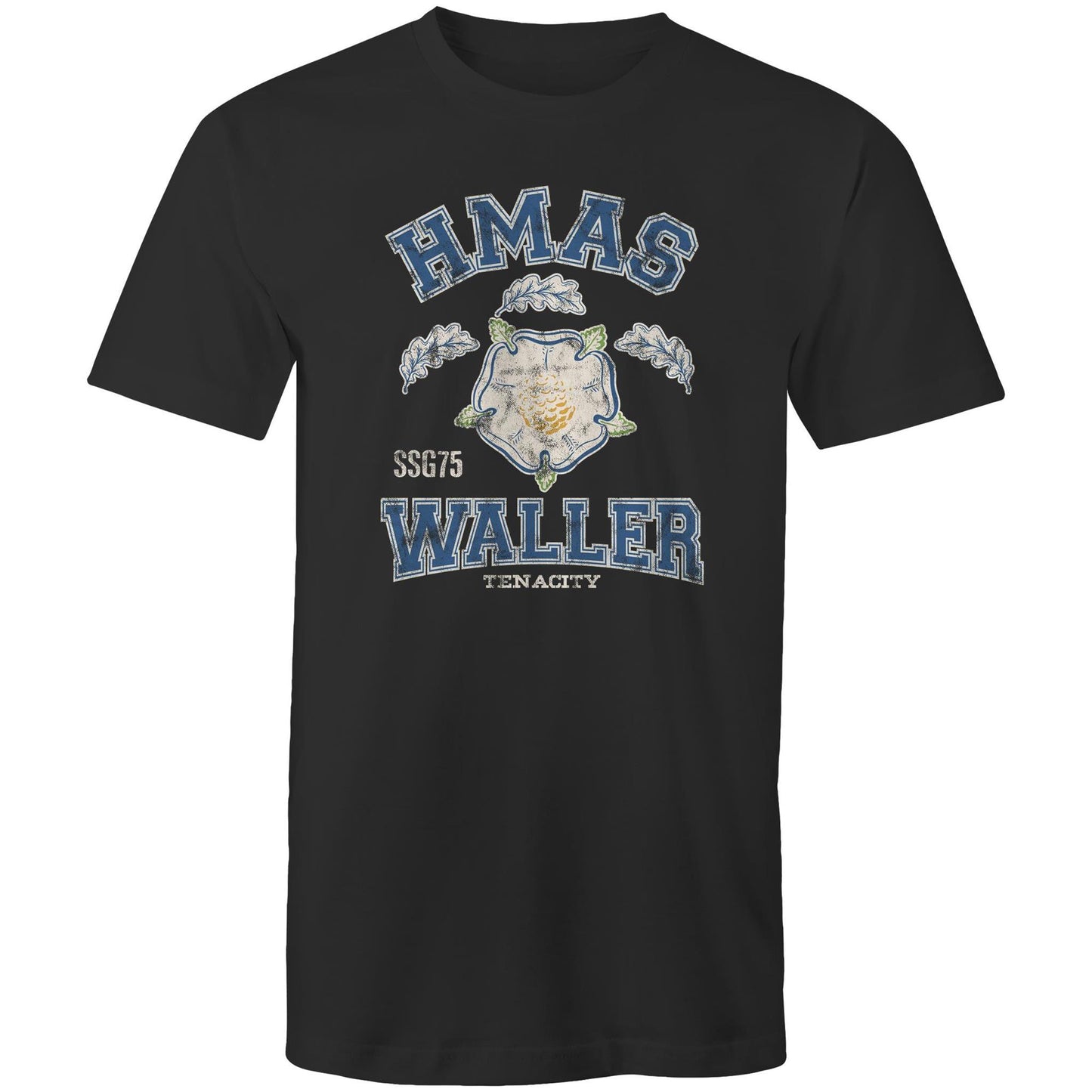 HMAS Waller SSG75 Men's T-shirt (style Alpha, colour)