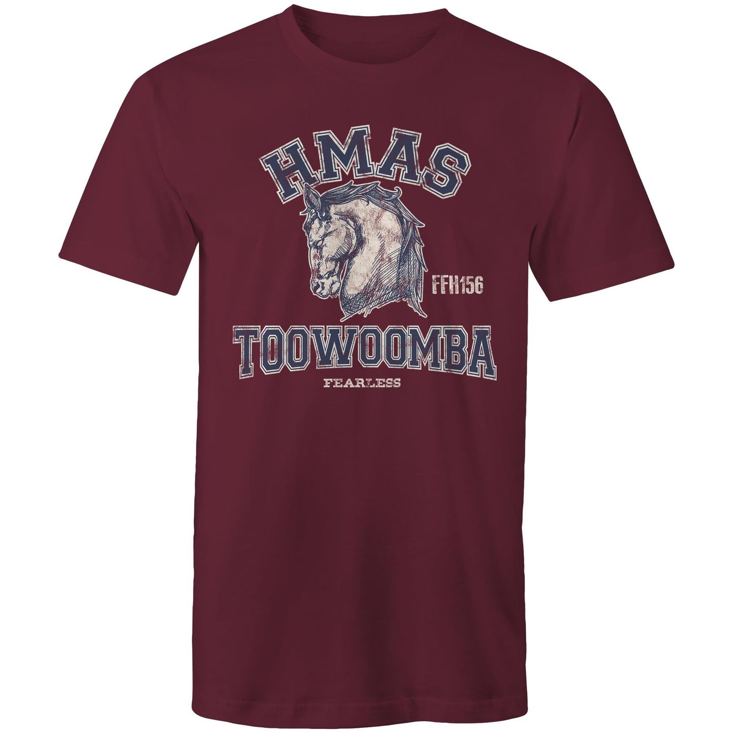 HMAS Toowoomba FFH156 Men's T-shirt (style Alpha, blue)