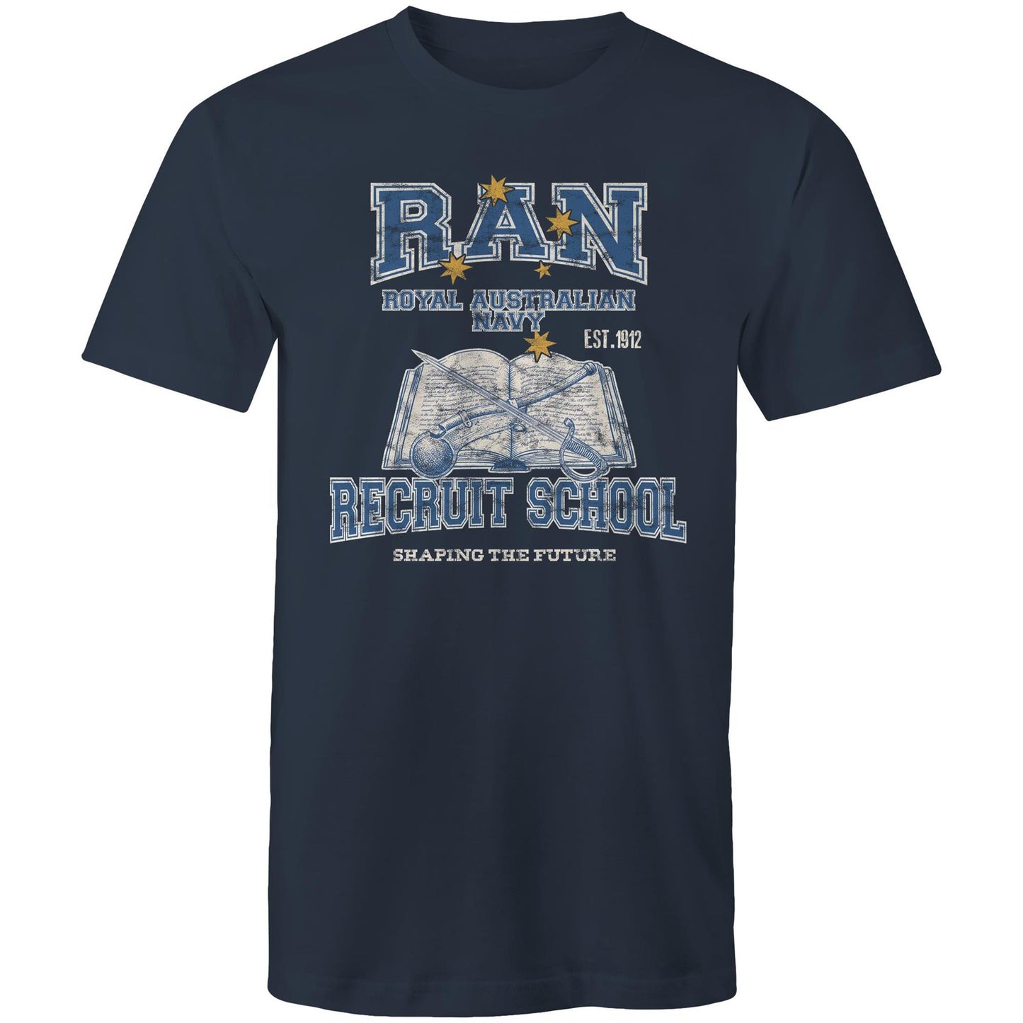 RAN Recruit School Men's T-shirt (style Alpha, colour)