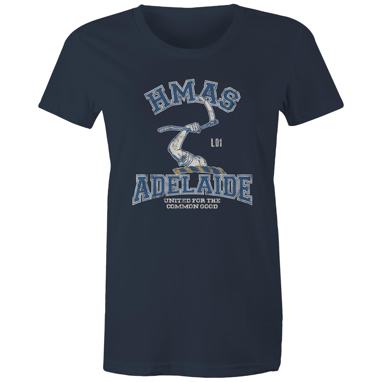 HMAS Adelaide (III) L01 Women's T-shirt (style Alpha, colour)