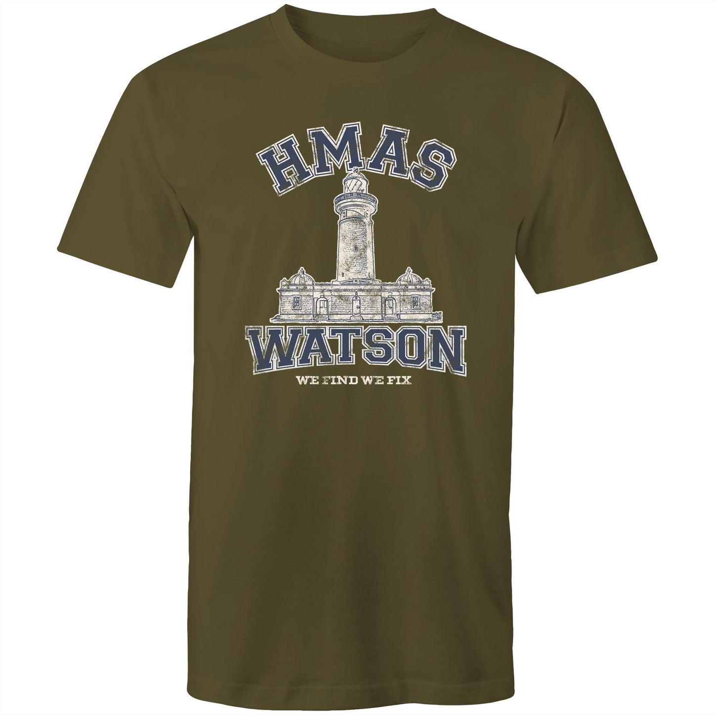 HMAS Watson Men's T-shirt (style Alpha, blue)