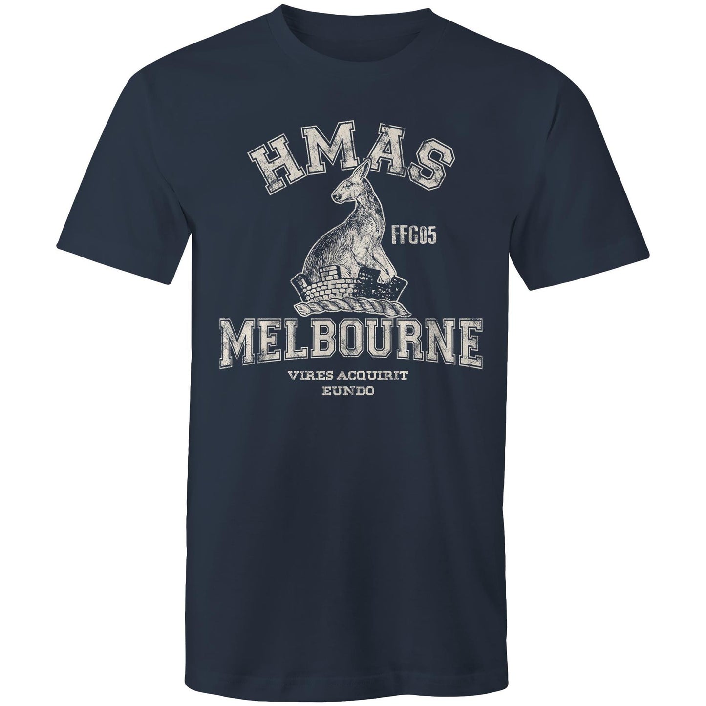 HMAS Melbourne (III) FFG05 Men's T-shirt (style Alpha, white)