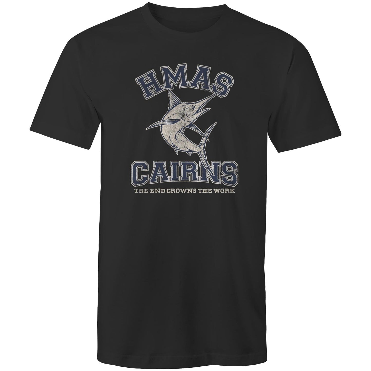 HMAS Cairns Men's T-shirt (style Alpha, Blue)