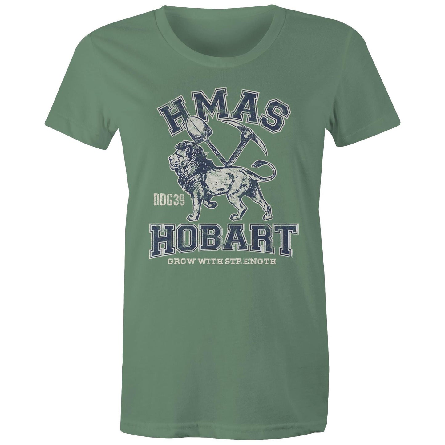 HMAS Hobart (III) DDG39 Women's T-shirt (style Alpha, blue)