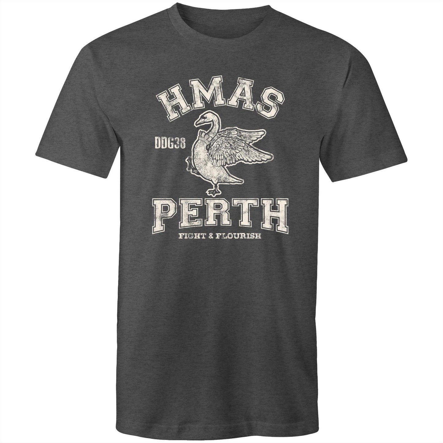 HMAS Perth (II) DDG38 Men's T-shirt (style Alpha, white)