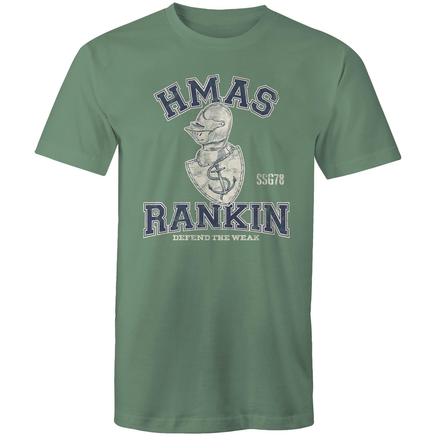 HMAS Rankin SSG78 Men's T-shirt (style Alpha, blue)