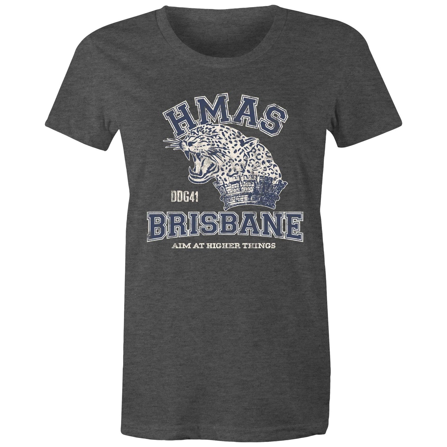 HMAS Brisbane (III) DDG41 Women's T-shirt (style Alpha, blue)