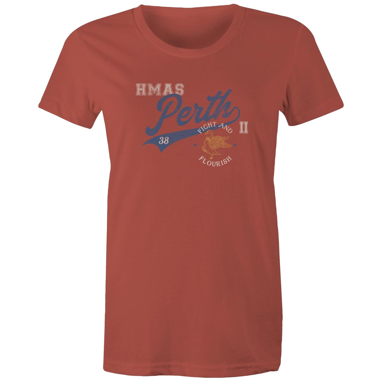HMAS Perth (II) D38 Women's T-shirt (style Bravo)