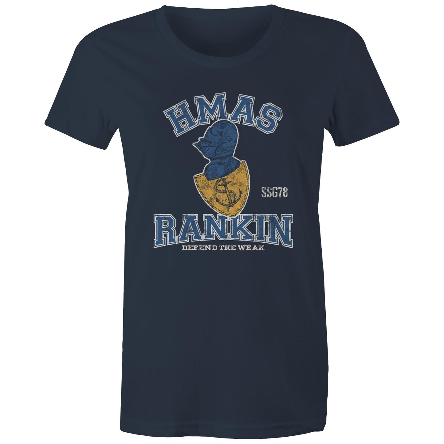 HMAS Rankin SSG78 Women's T-shirt (style Alpha, colour)