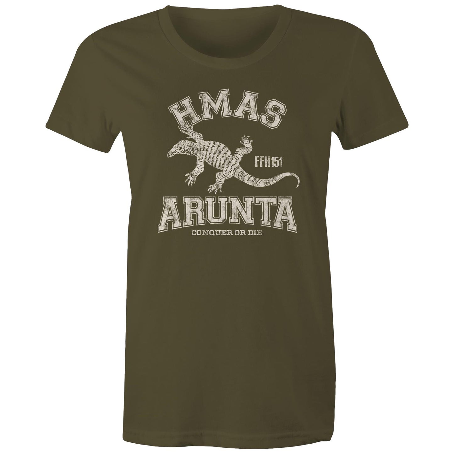 HMAS Arunta (II) FFH151 Women's T-shirt (style Alpha, white)
