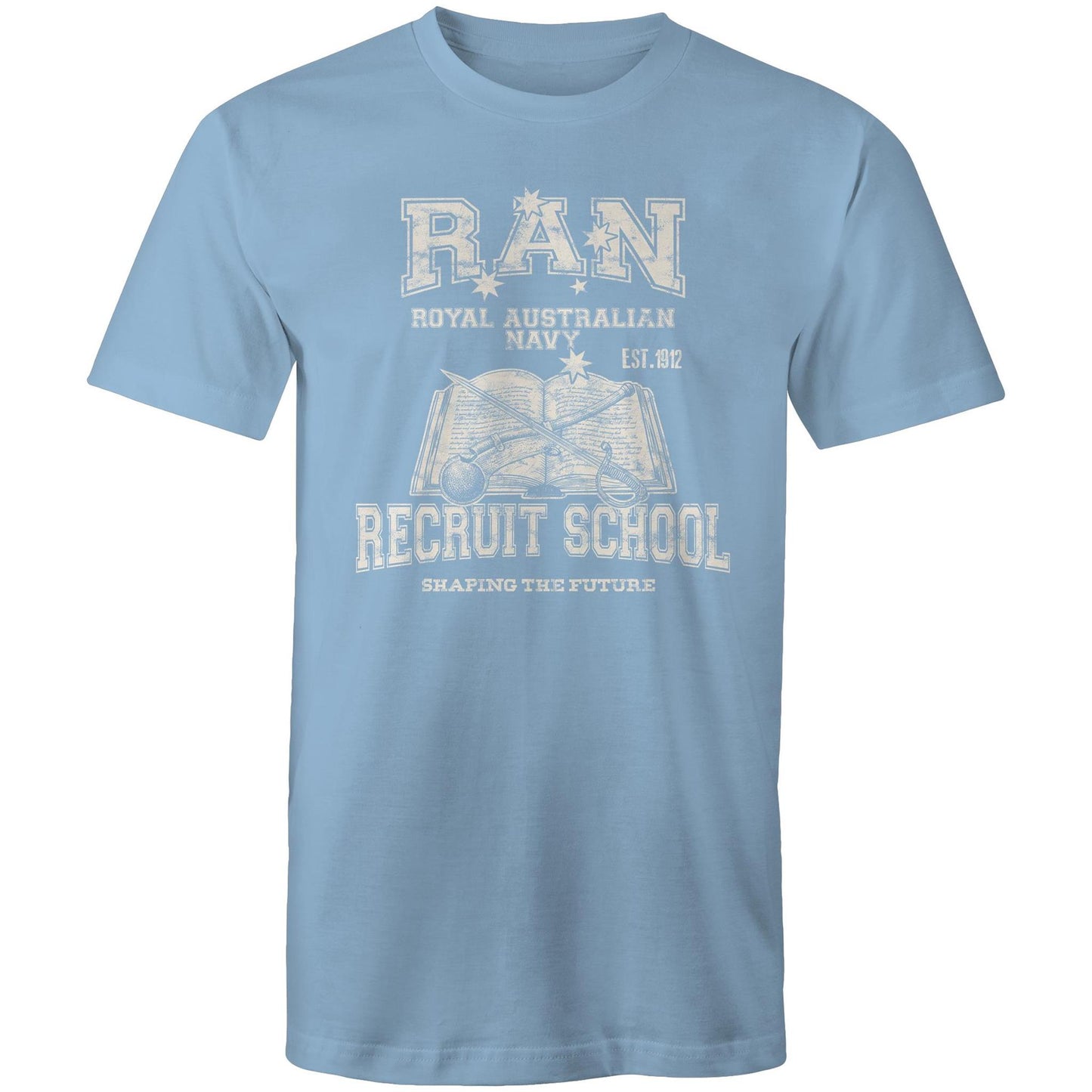 RAN Recruit School Men's T-shirt (style Alpha, white)