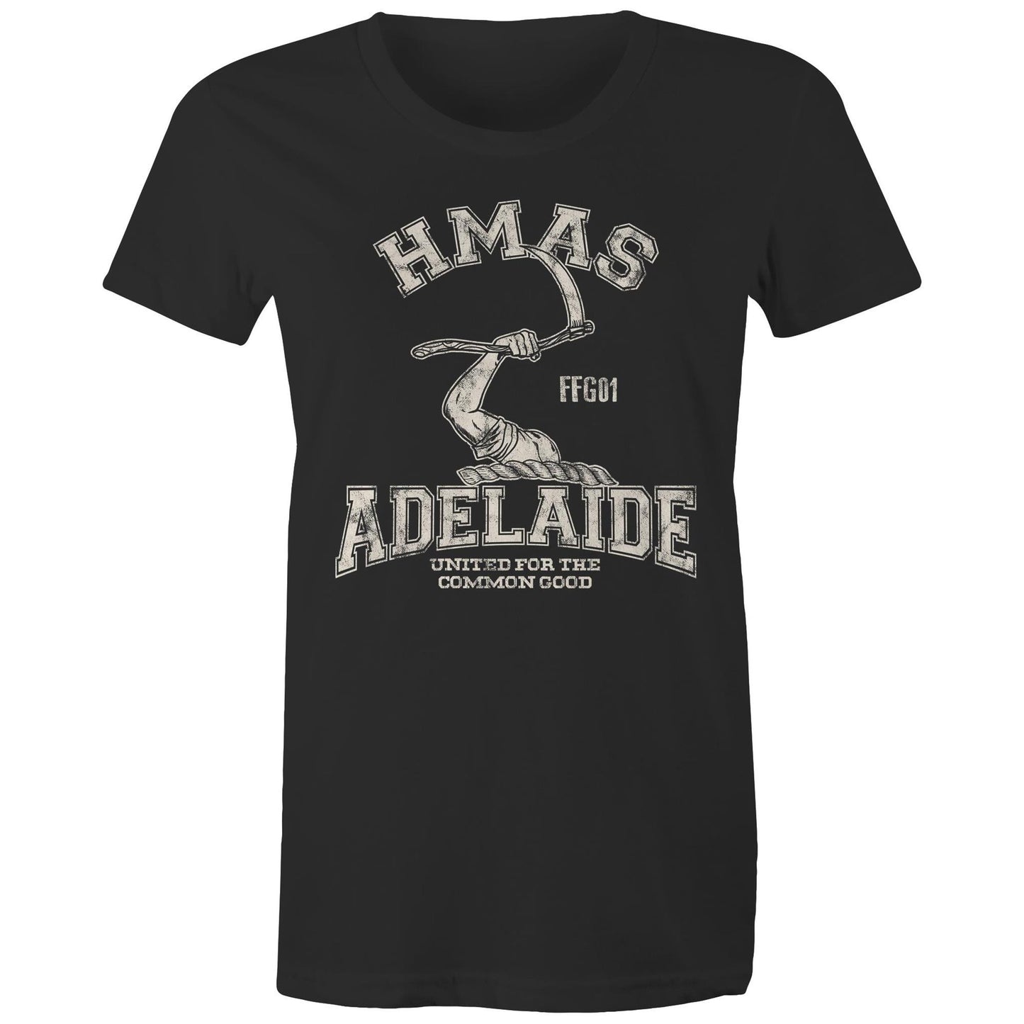 HMAS Adelaide (II) FFG01 Women's T-shirt white (Style Alpha)