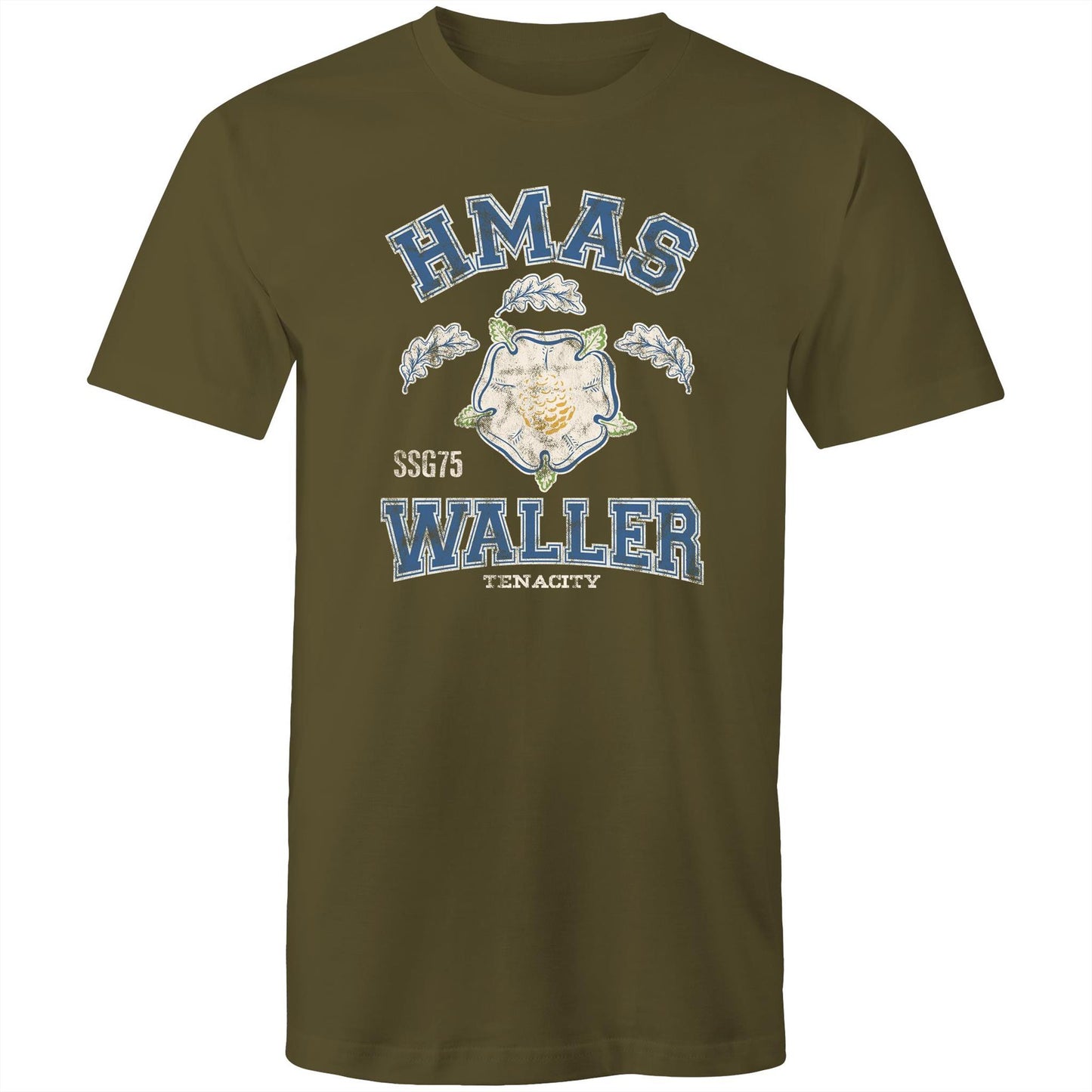 HMAS Waller SSG75 Men's T-shirt (style Alpha, colour)