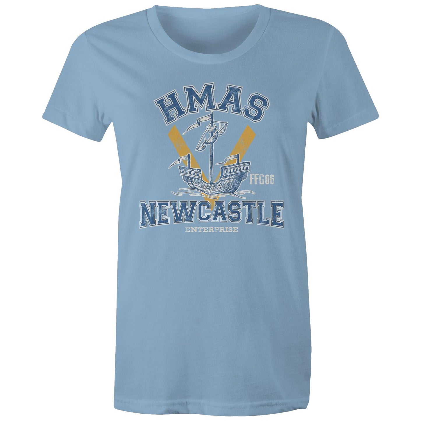 HMAS Newcastle FFG06 Women's T-shirt (style Alpha, colour)