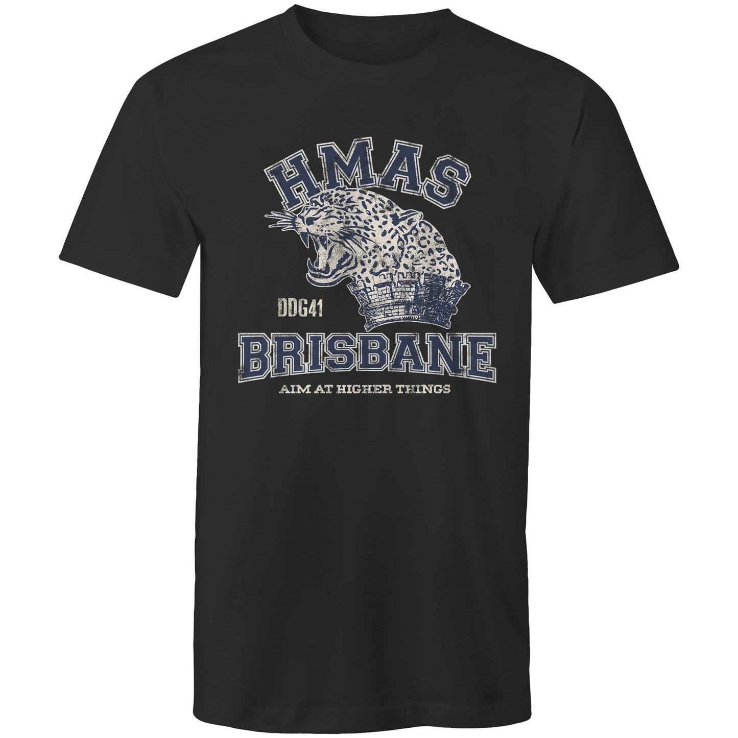 HMAS Brisbane (III) DDG41 Men's T-shirt (style Alpha, blue)