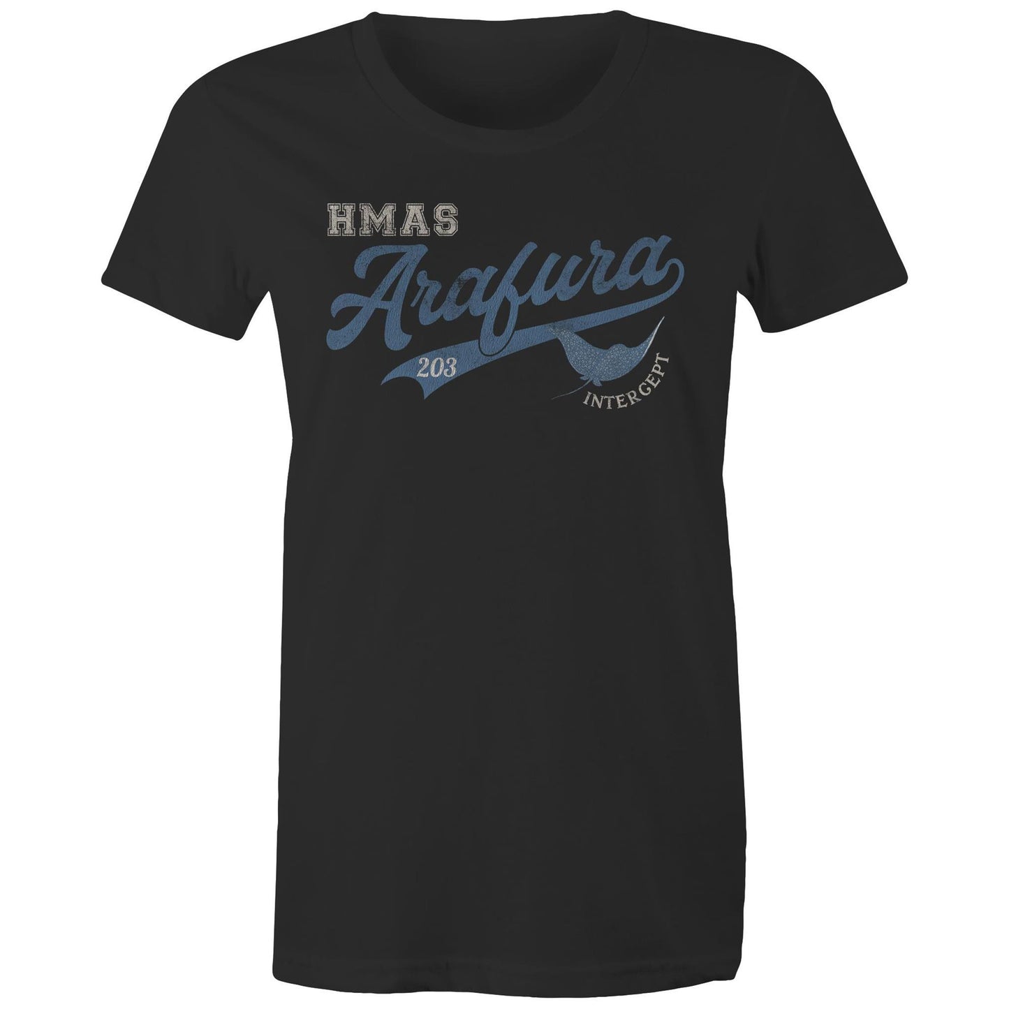HMAS Arafura OPV203 Women's T-shirt (style Bravo)