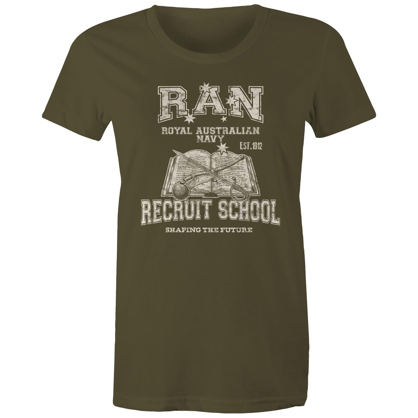 RAN Recruit School Women's T-shirt (style Alpha, white)