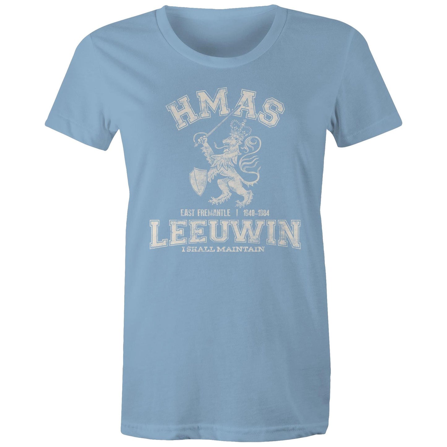 HMAS Leeuwin Women's T-shirt (style Alpha, white)