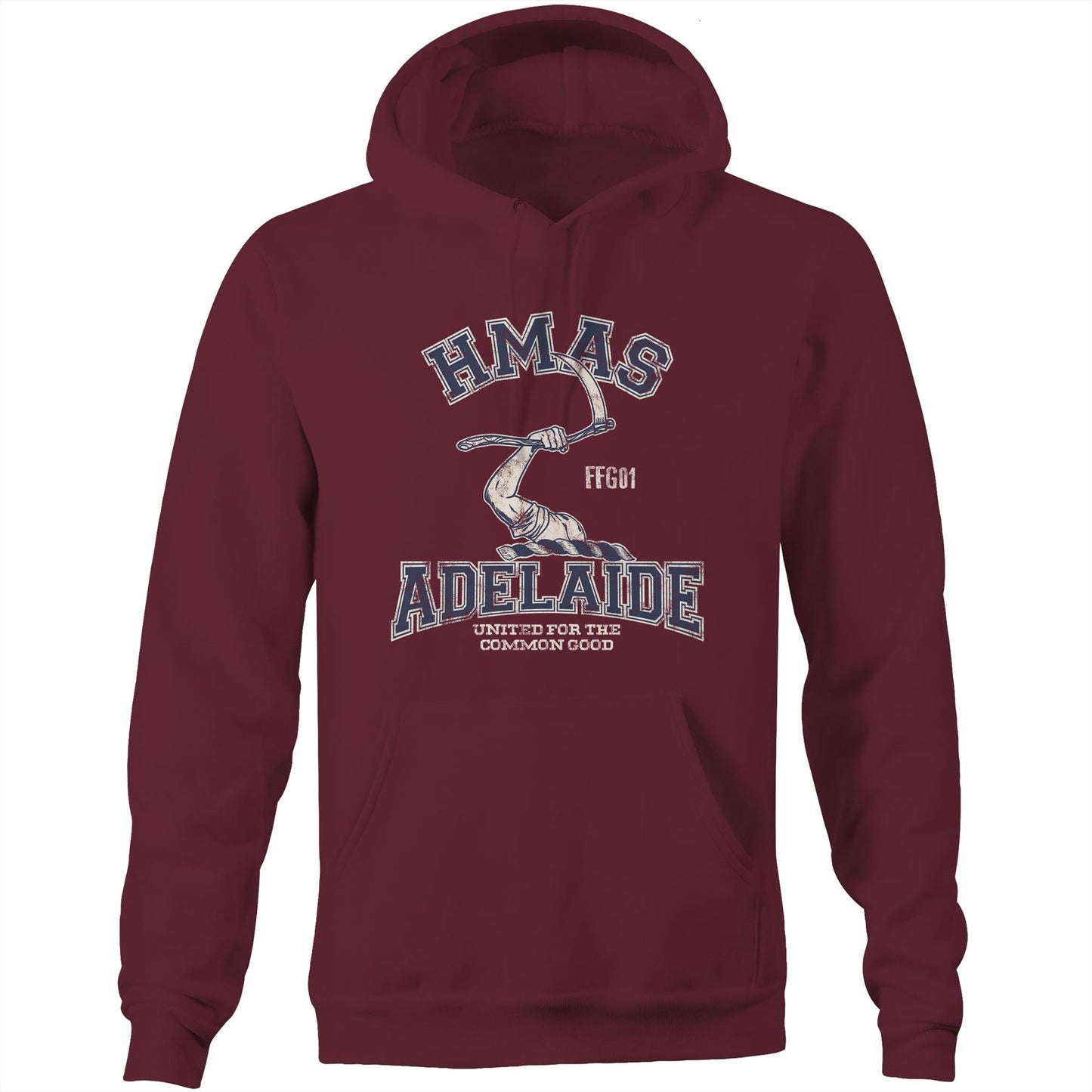 HMAS Adelaide (II) FFG01 Men's Hoodie (Style Alpha)
