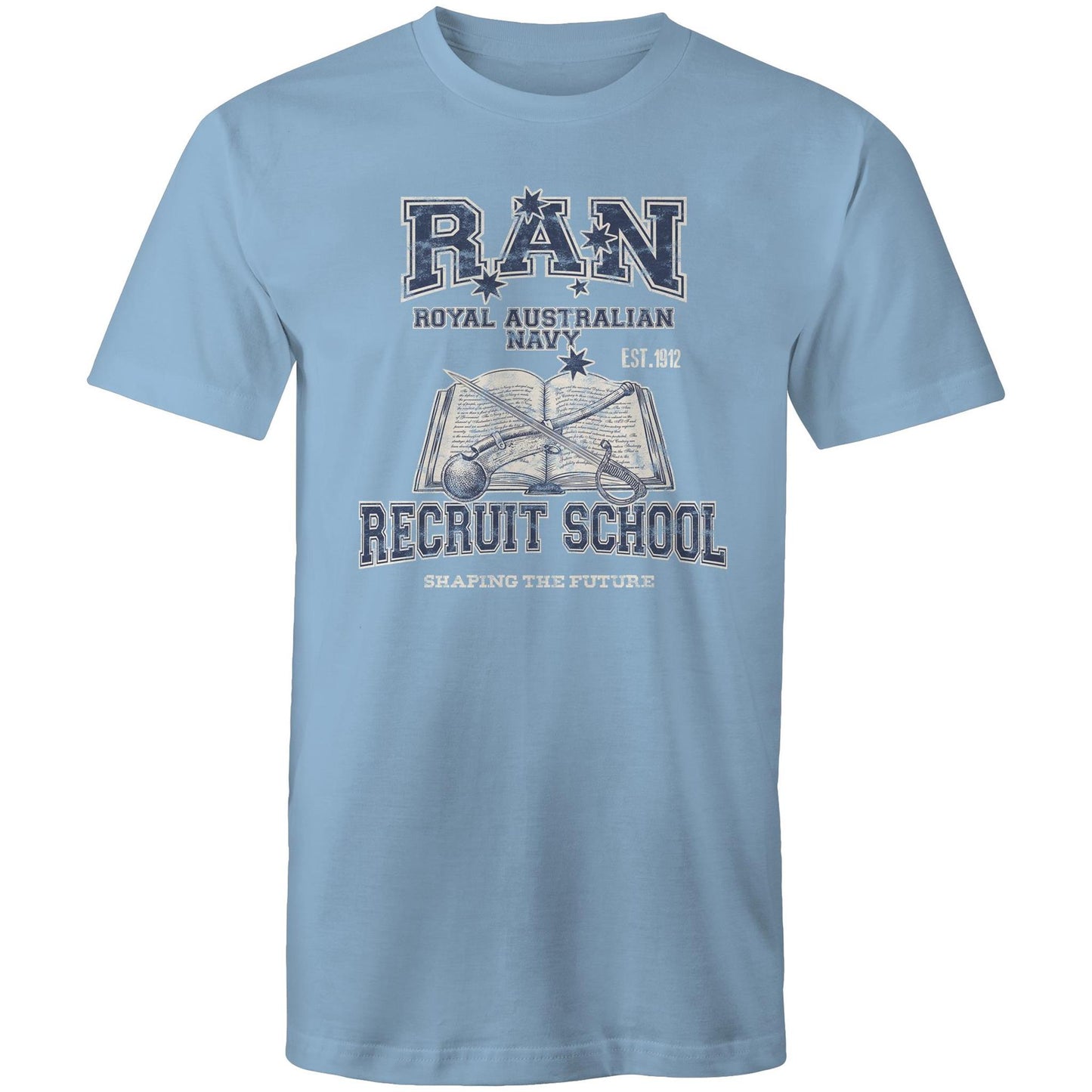 RAN Recruit School Men's T-shirt (style Alpha, blue)