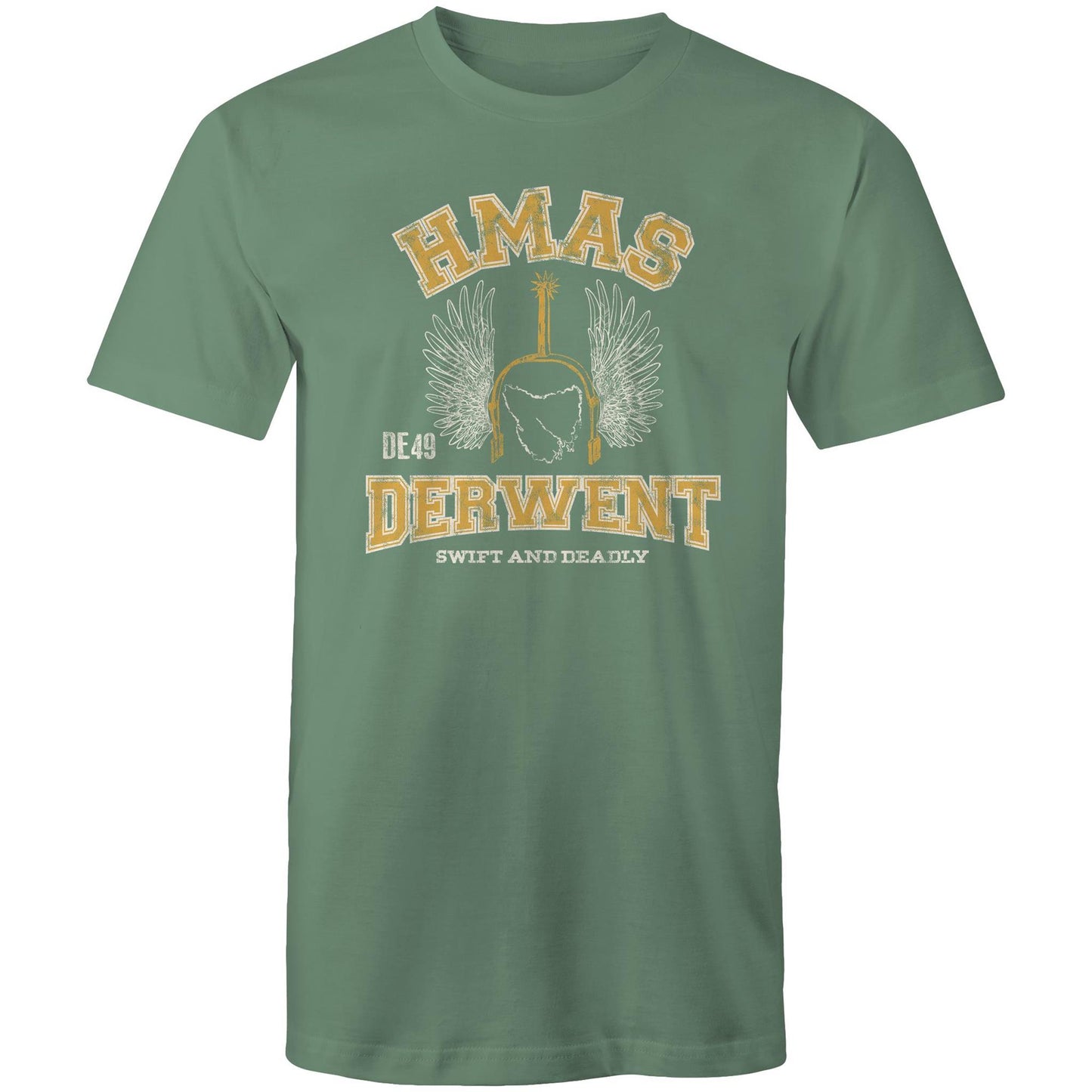 HMAS Derwent DE49 Men's T-shirt (Style Alpha, colour)
