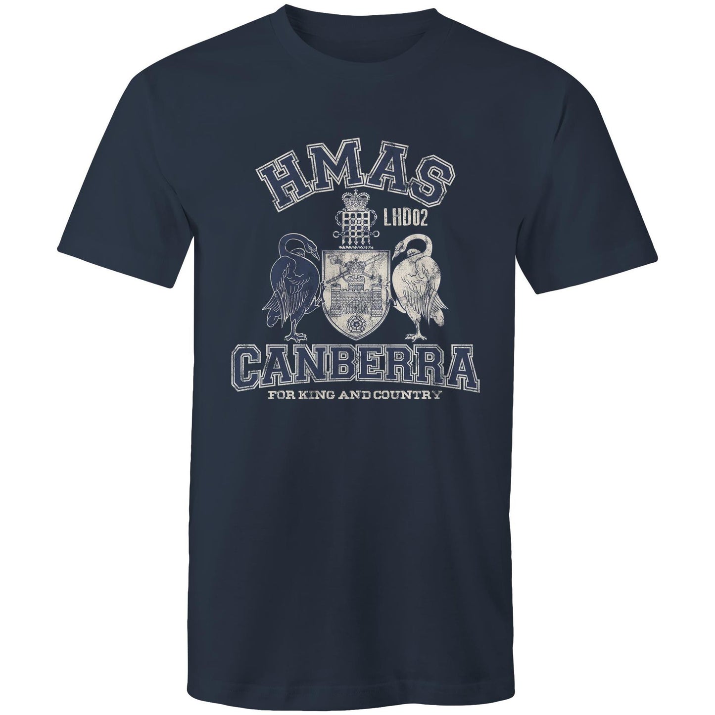 HMAS Canberra (III) L02 Men's T-shirt (style Alpha, blue)
