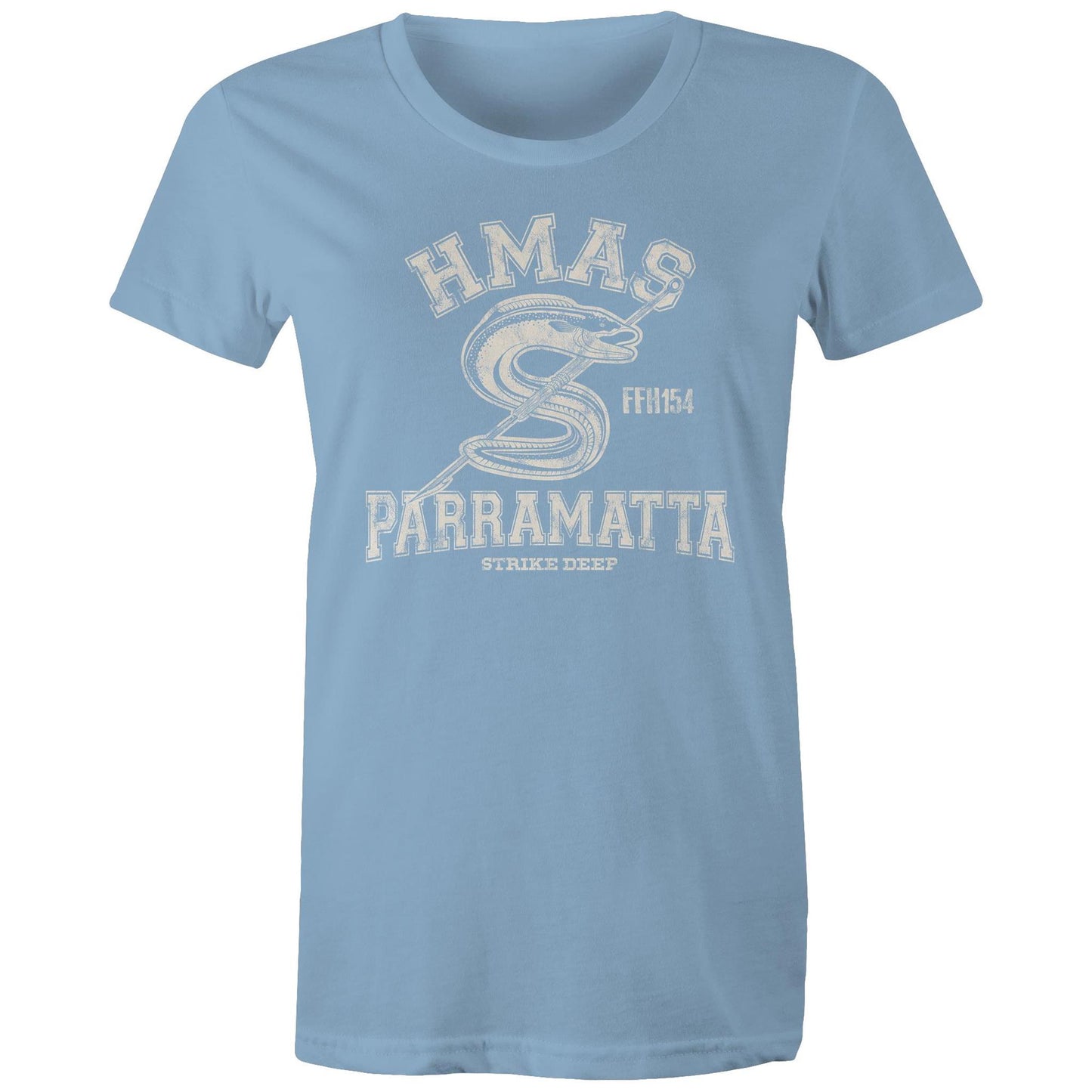 HMAS Parramatta (IV) FFH154 Women's T-shirt (style Alpha, white)