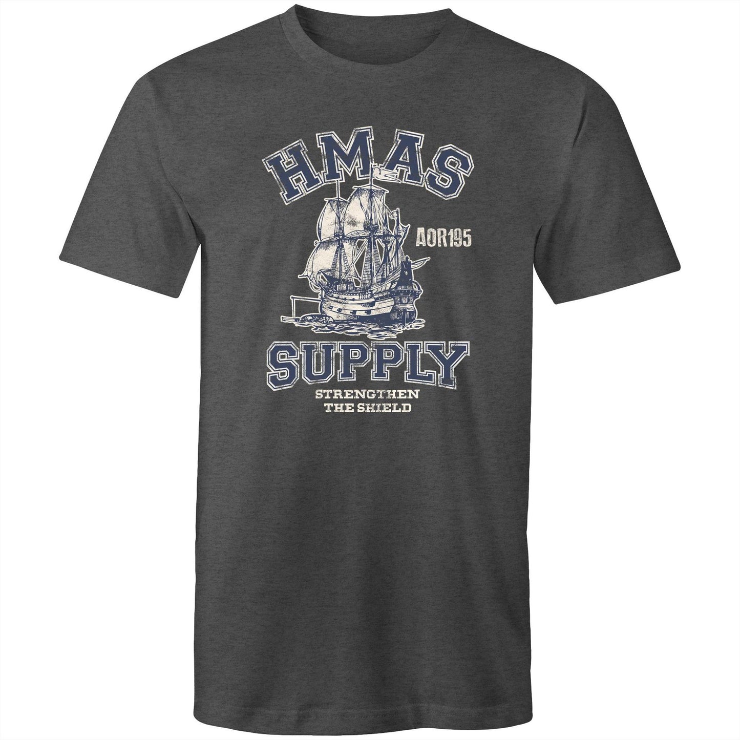 HMAS Supply AOR195 Men's T-shirt (style Alpha, blue)