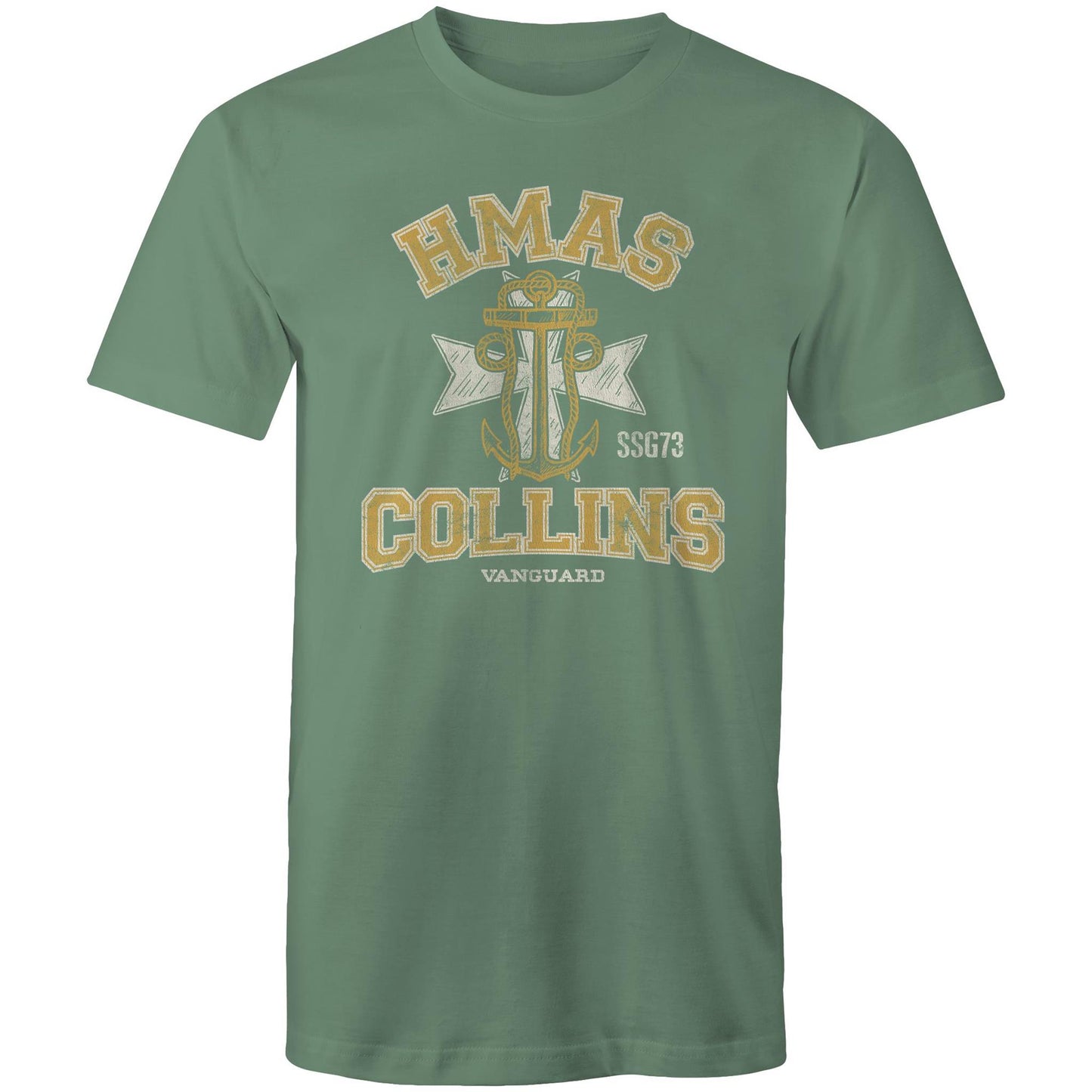HMAS Collins SSG73 Men's T-shirt (style Alpha, colour)