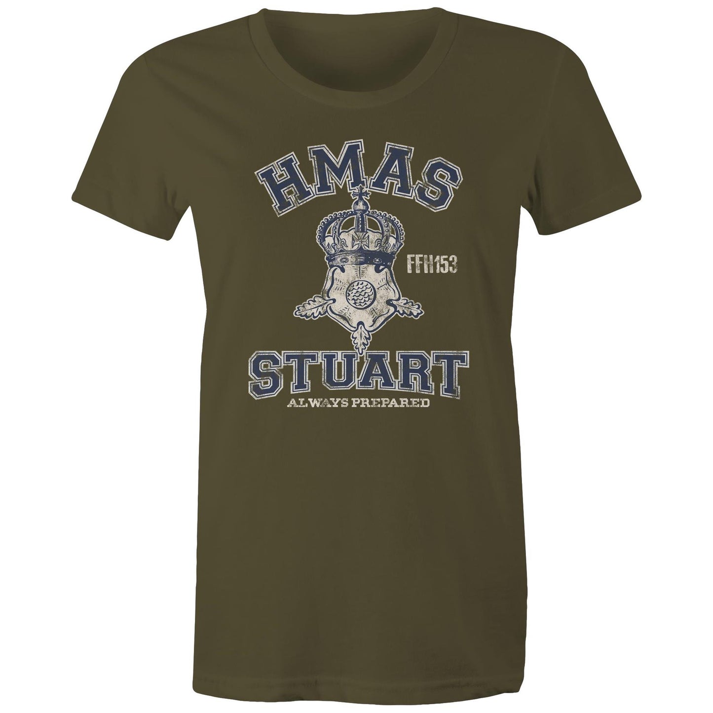 HMAS Stuart (III) FFH153 Women's T-shirt (style Alpha, blue)